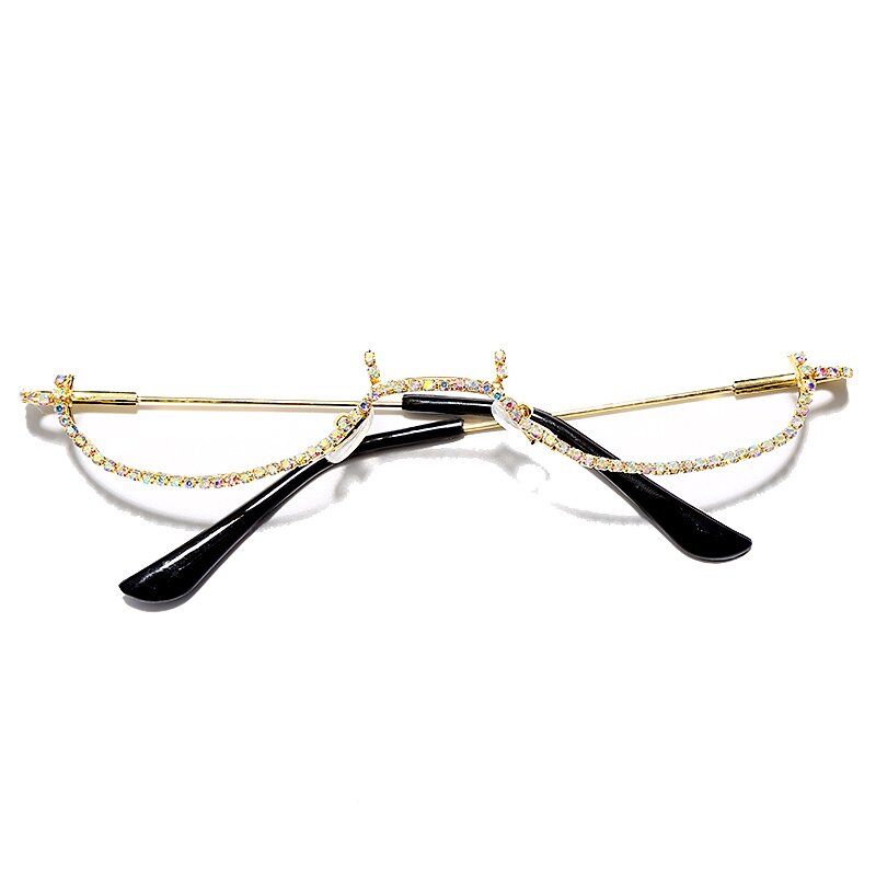 New Rhinestone Chain Eyeglass, Frames Women Diamond Sunglasses, Frames Eyewear Sunglasses.#NP - Image 2