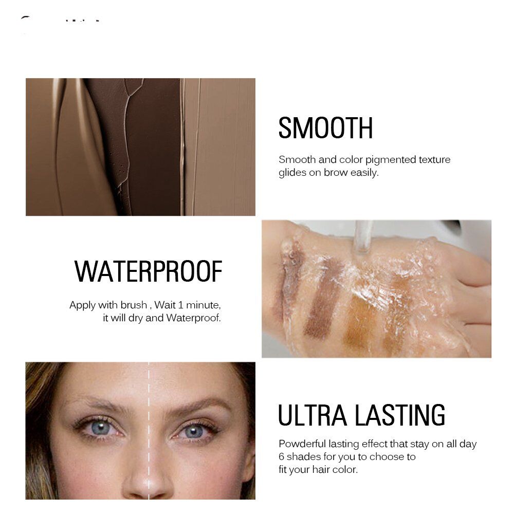 Eyebrow Dye Gel .Waterproof Makeup Shadow For Eye Brow. Wax Long Lasting .Tint Shade Make Up .Paint Pomade Cosmetic .#NP - Image 3