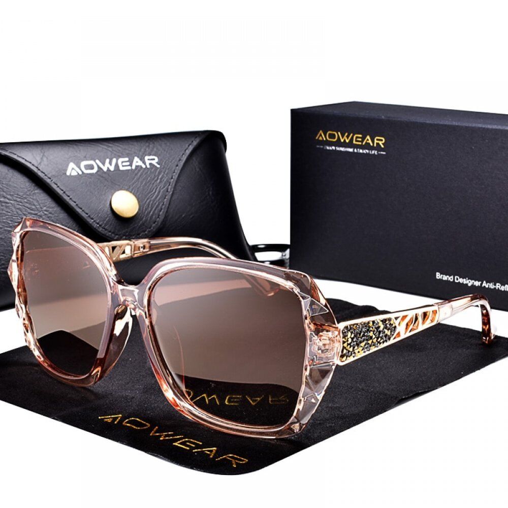 Oversized Sunglasses, Women Polarized Square Sun Glasses for driver, Black Diamond Women's Sunglass.#NP - Image 2