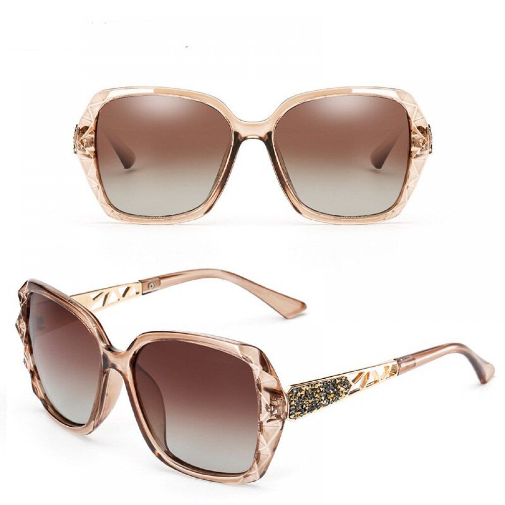 Oversized Sunglasses, Women Polarized Square Sun Glasses for driver, Black Diamond Women's Sunglass.#NP - Image 4