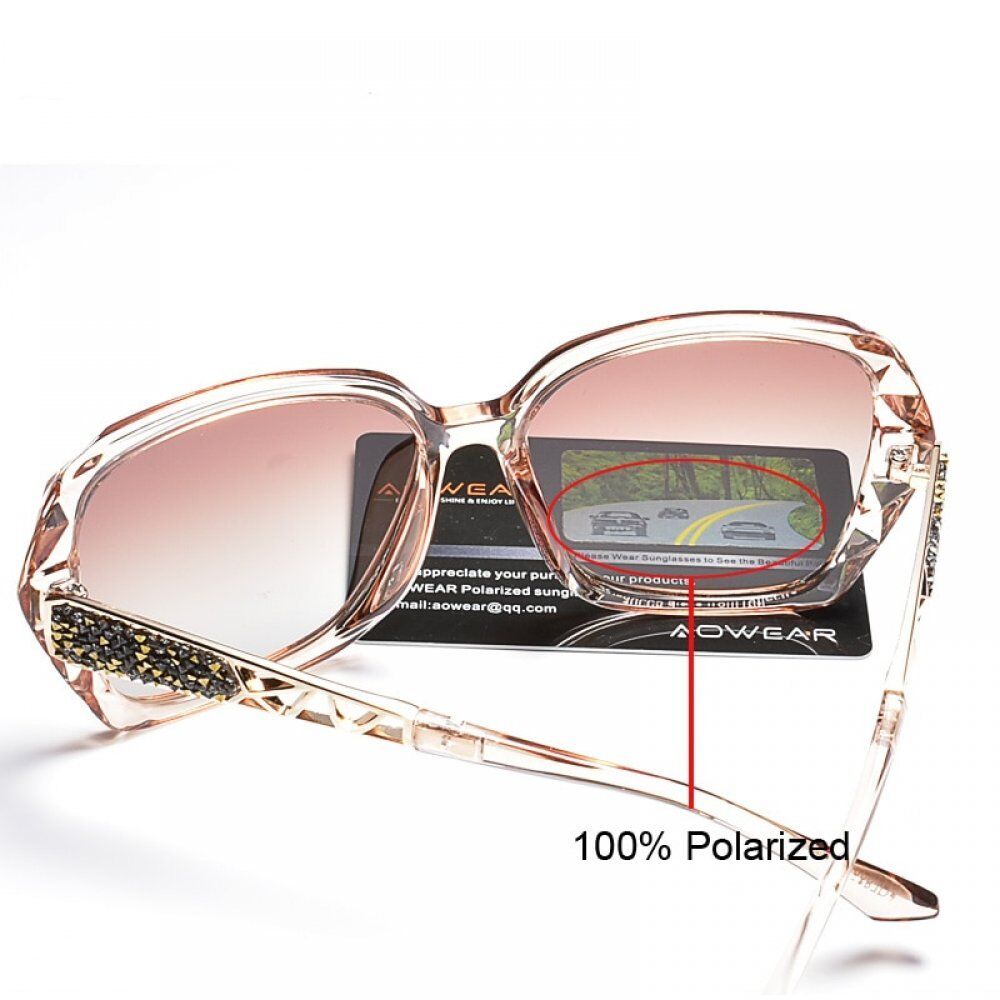 Oversized Sunglasses, Women Polarized Square Sun Glasses for driver, Black Diamond Women's Sunglass.#NP - Image 6