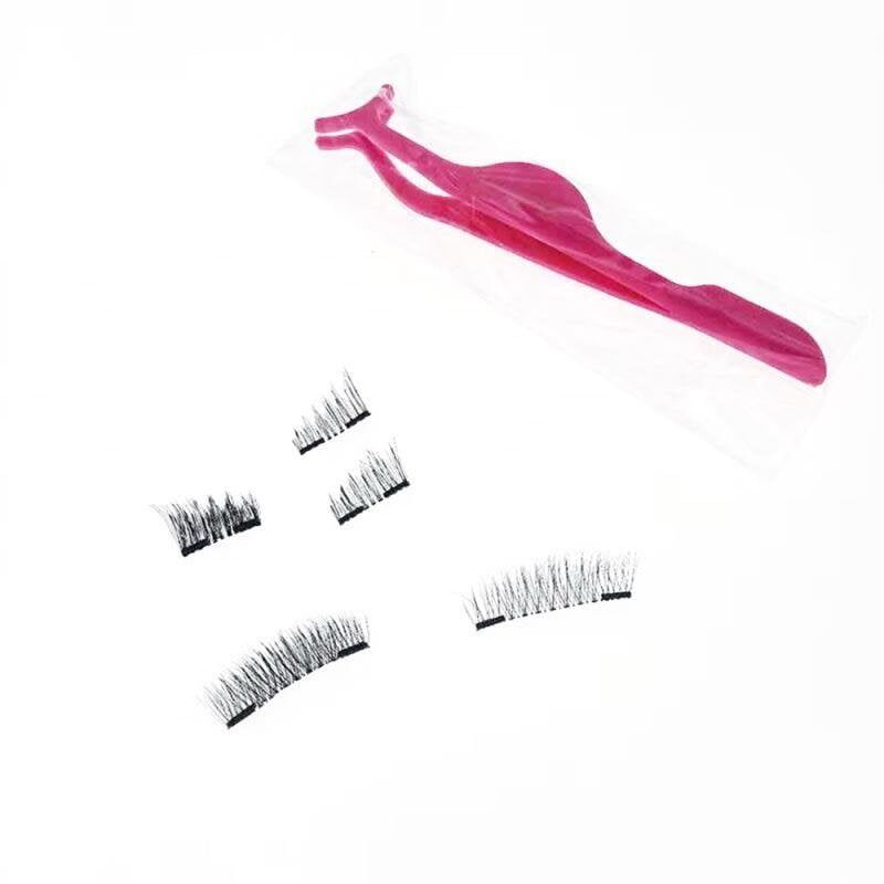 8Pcs/box Black 3D Magnetic Eyelashes with Eyelashes Clip 3 Magnets, Magnetic False Eye Lashes , Extension Tool #NP - Image 6