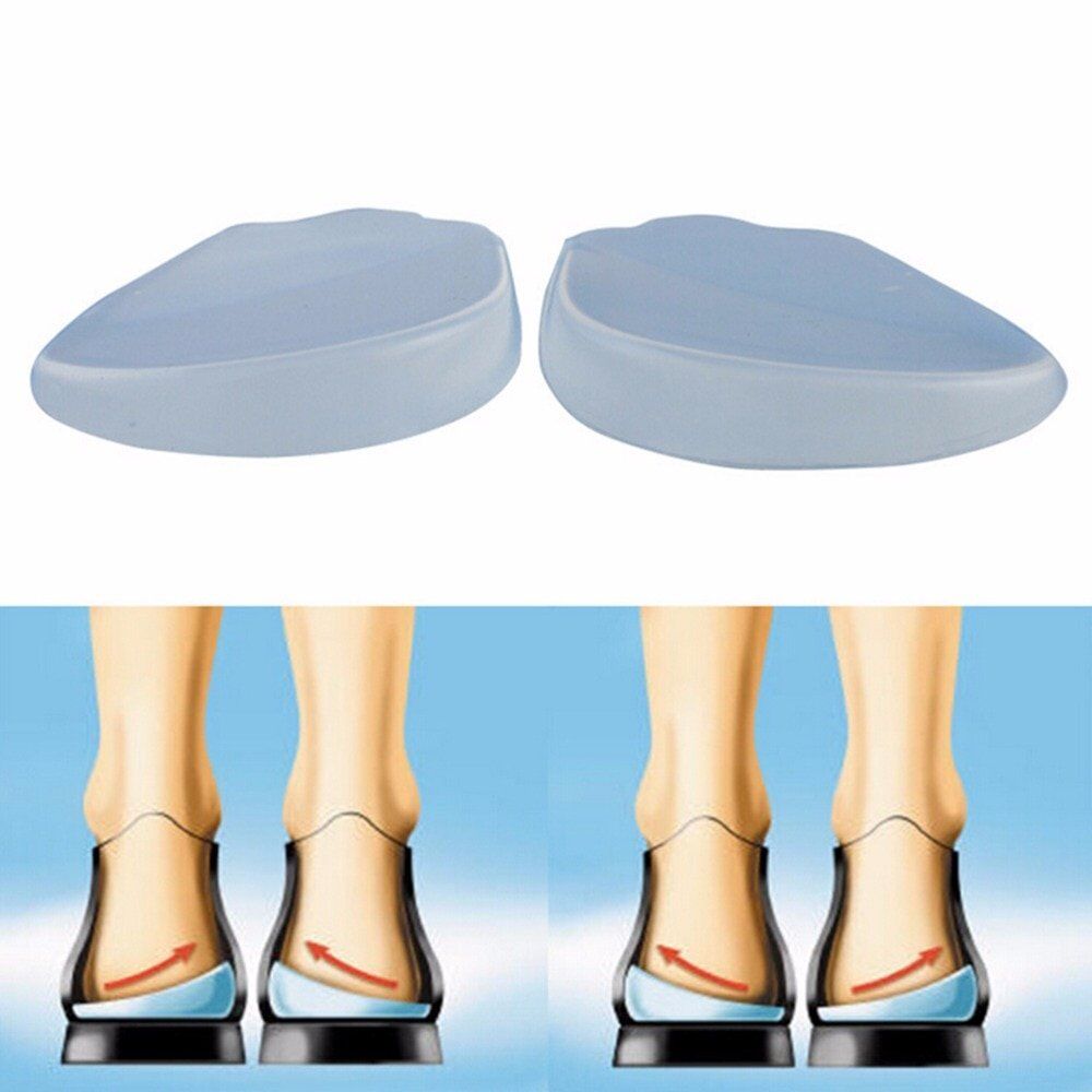 Hot 1Pair Silicone Support pad for High Heels Flat Feet Orthotics , Orthopedic Insoles Corrector for Shoes Woman Feet Care #NP