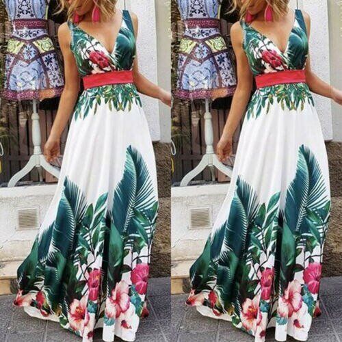 Women's Summer Boho Casual , Long Maxi Party , Cocktail Beach Dress , #NP