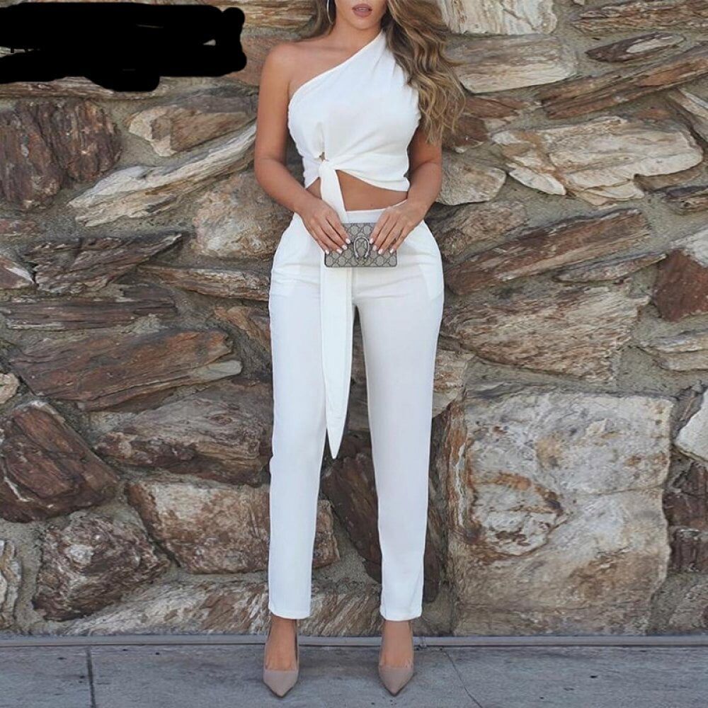 One Shoulder, Top & Pant Sets. #NP