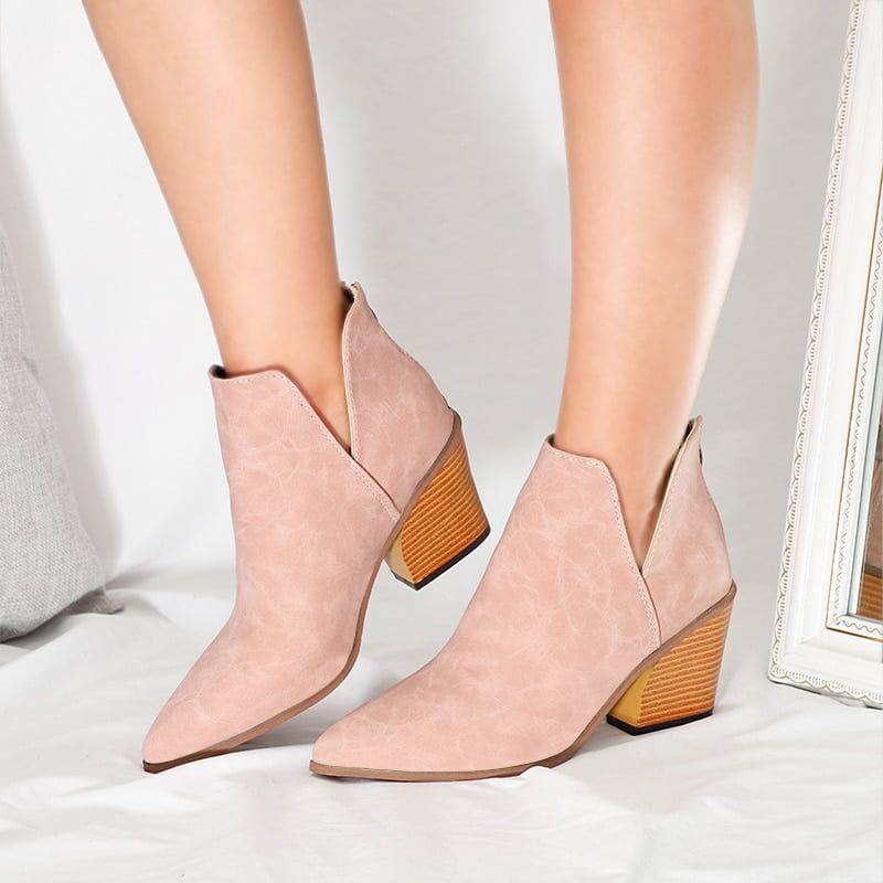 2021 Women Ankle Boots, Fashion Boots For Woman , Autumn ,Winter Pointed Toe, High Heels ,Zipper Female Shoes ,Booties for Females #NP - Image 5