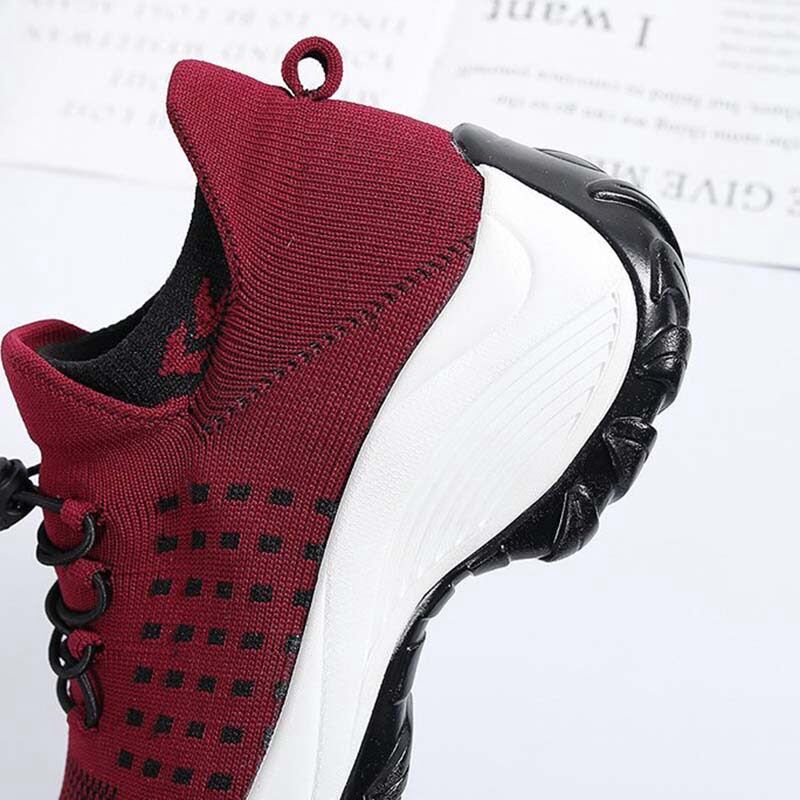 2021 Women Ankle Boots , Fashion Women's Winter Boots, Lace Up, Mesh Lady Shoes, Woman Winter Footwear #NP - Image 5