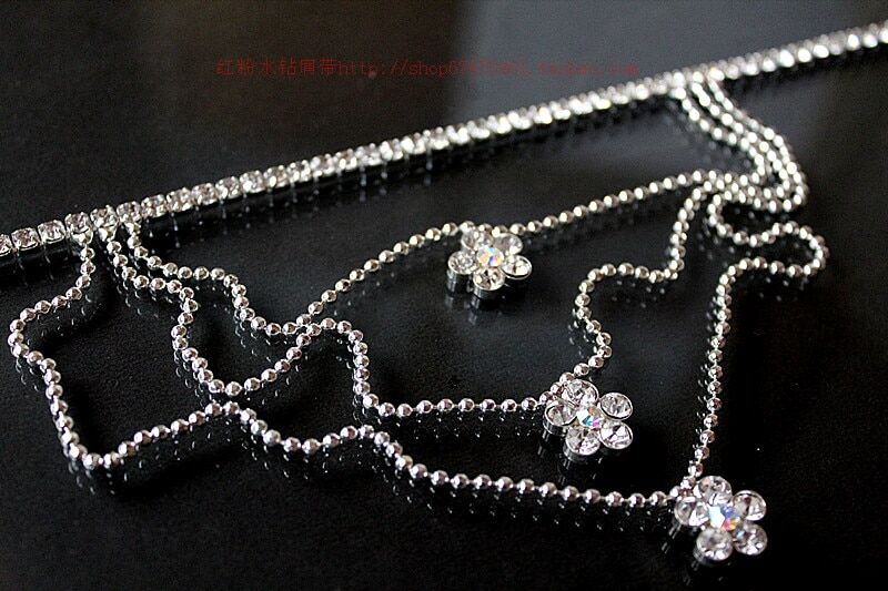 Noble tassel shoulder chain , dense rhinestone lingerie bra , straps bride wedding shoulder chain #NP - Image 4