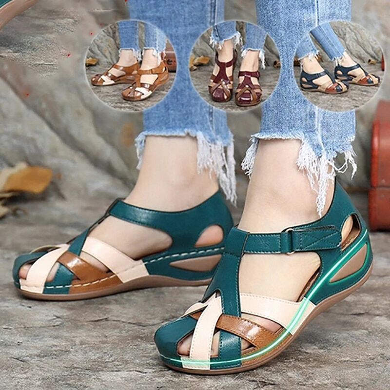 Fashion Women Sandals ,  Waterproof,  On Round Female  Slippers,  Casual Comfortable Outdoor , Fashion Summer , Plus Size Shoes Women #NP