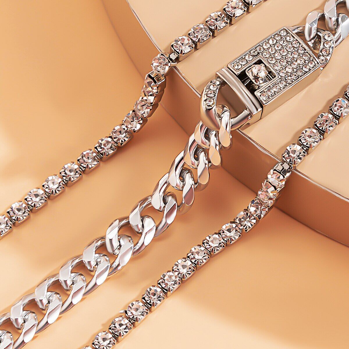 Full Iced Out Rhinestone Anklets , Bracelets Summer Beach , Crystal Anklets On Foot , Barefoot Sandals for Women Jewelry .# NP - Image 4