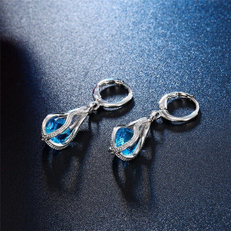 Fashion Silver Color Necklace , Earrings Cubic Zirconia Jewelry Sets , Elegant Crystal Zircon Jewelry , Women Wedding Jewelry Set , Fashion Silver Color Necklace Earrings Cubic Zirconia Jewelry Sets , Elegant Crystal Zircon , Jewelry Women Wedding Jewelry Set # NP - Image 4