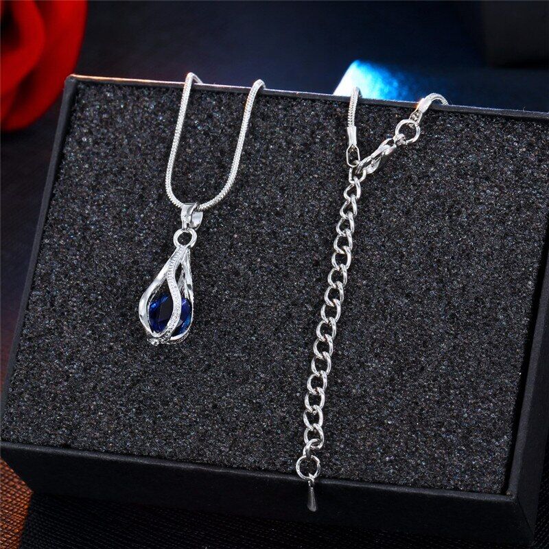 Fashion Silver Color Necklace , Earrings Cubic Zirconia Jewelry Sets , Elegant Crystal Zircon Jewelry , Women Wedding Jewelry Set , Fashion Silver Color Necklace Earrings Cubic Zirconia Jewelry Sets , Elegant Crystal Zircon , Jewelry Women Wedding Jewelry Set # NP - Image 5
