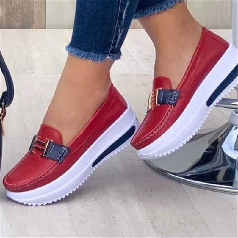 2022 Spring New Platform , Comfortable Women's Sneakers , Fashion Lace Up Casual , Little White Shoes, Women Increase Vulcanize Shoes # NP - Image 4