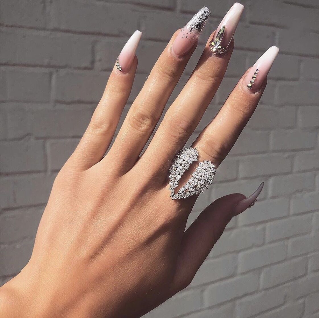 New Fashion Unique Angel wings 925 Sterling Silver , Adjustable Marquise , Cut Stone Rings for Women , Simulated Diamond Jewelry # NP