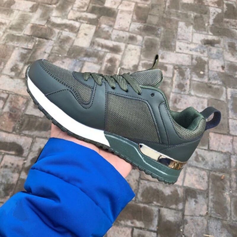 Women Sneakers , Summer Lace Up Casual , Breathable Platform Sport Shoes, Fashion Suede Leather , Running , Walking , Shoes Sneaker # NP - Image 5