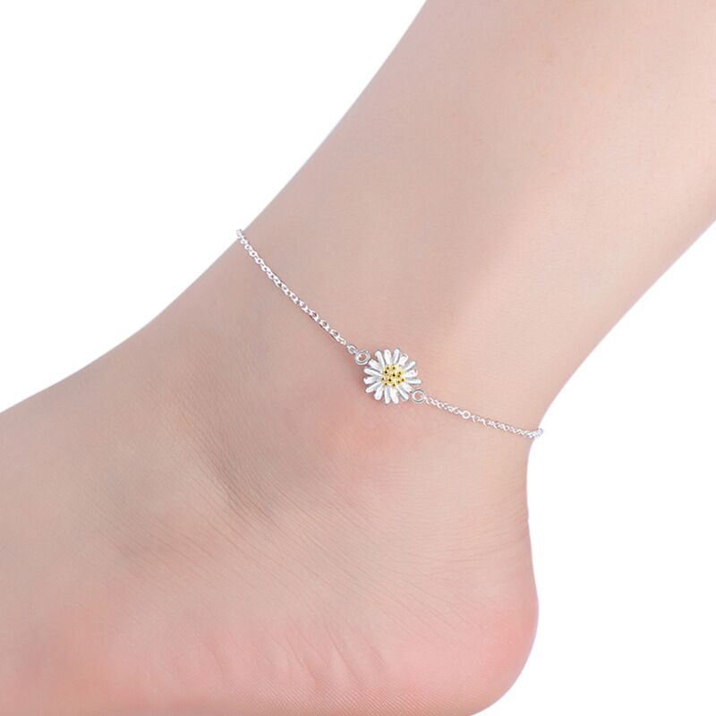 100% 925 Sterling Silver Snake Chain , Pearls Anklets For Women , Fashion Silver 925 # NP - Image 5
