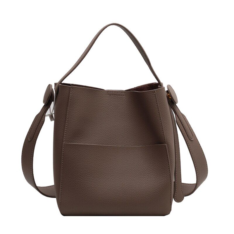 Simple Fashion PU Leather Bucket Crossbody Bags For Women Designer Luxury Handbags and Purses Women's Shoulder Tote Bag SG875 - Image 6