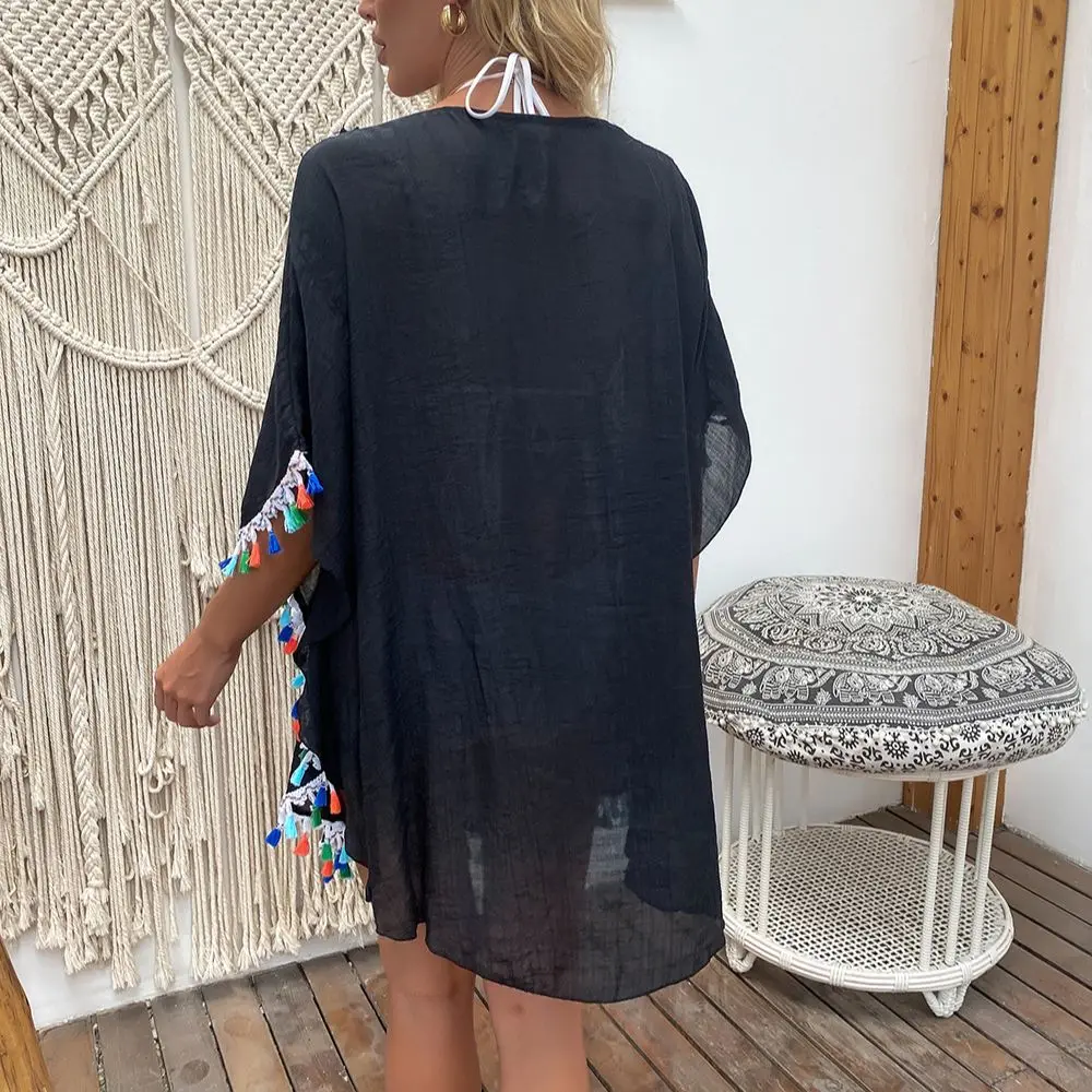 Summer Women Bikini Cover Up , Floral Lace Hollow Crochet , Swimsuit Cover-Ups , Bathing Suit , Beachwear Beach Dress # NP - Image 2